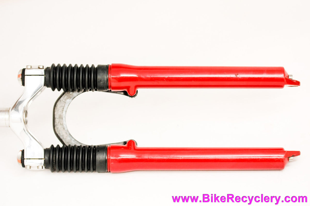 1995 Rockshox Judy DH Fork: Shock Bone 90G Carbon Brake Brace - 1 1/8" Threadless - 26" - 80mm Travel (Near Mint & Functional!)