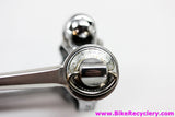 Dura Ace 1st Gen L-204 / SL-101 Downtube Shifters: Friction - Clamp mount - Silver (Near Mint)
