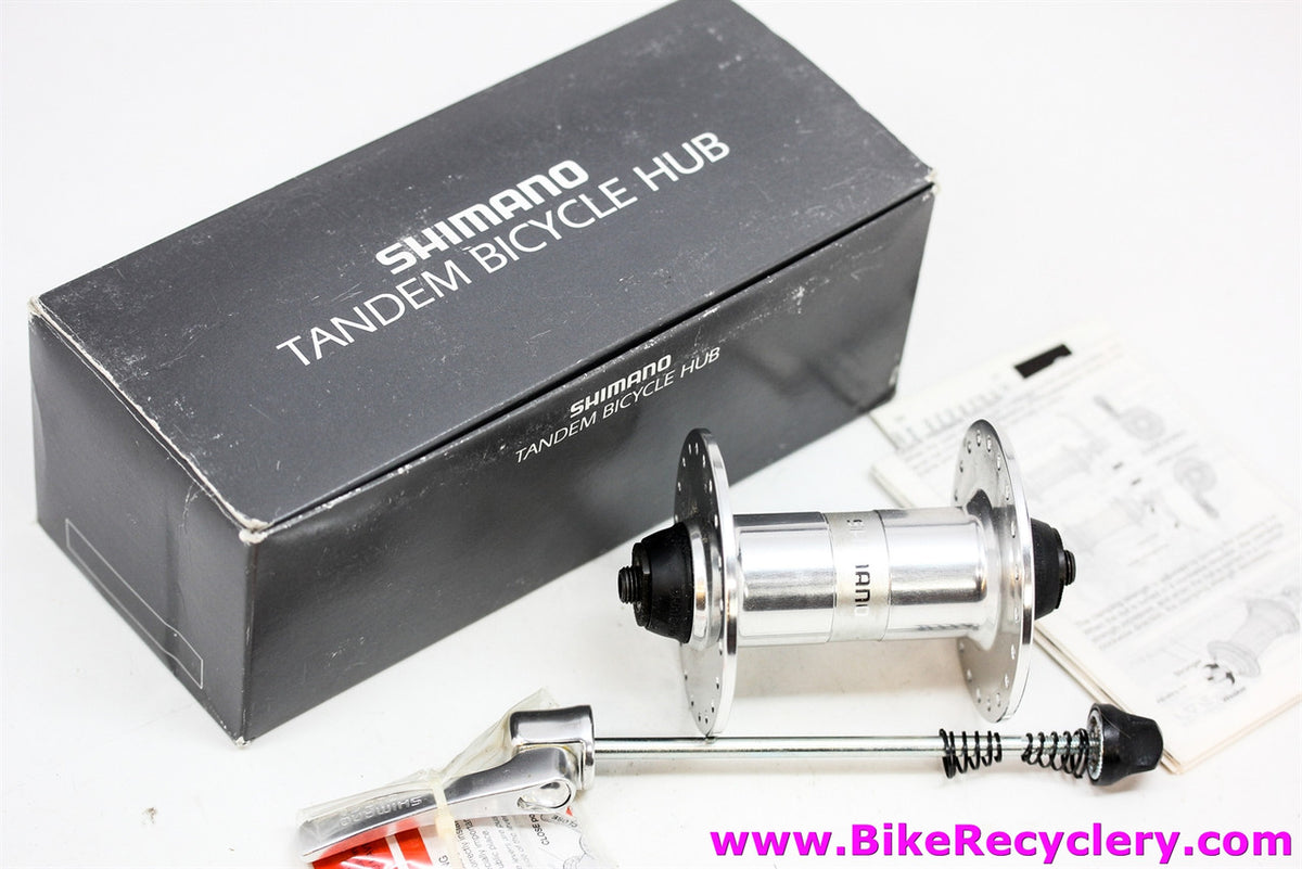 Shimano HB-HF08 40H Front Tandem Hub: High Flange - QR Skewer - BMX Polo Cargo Tour (NEW)