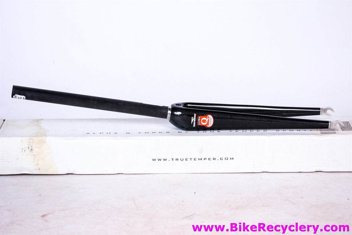 True Temper Alpha Q Pro Carbon Road Fork: 700c - 1 1/8" - 41mm Rake - 430g - Straight Blade (NEW)