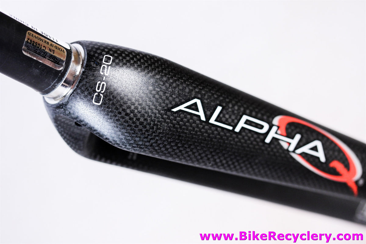 True Temper Alpha Q CS-20 CRT Carbon Road Fork: 700c - 1 1/8" - 41mm Rake - 420g - Matte Black - Straight Blade (NEW)