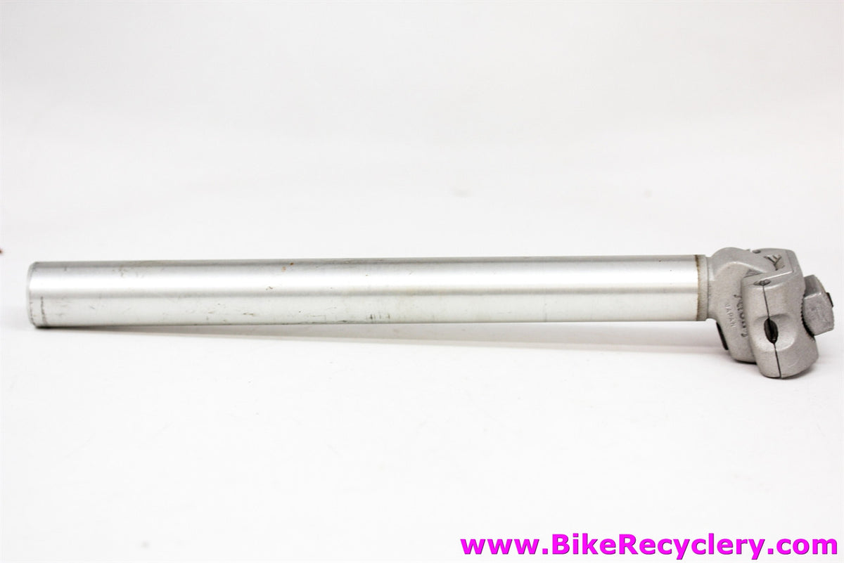 Strong NS-1 Micro Adjust Seatpost: 27.0mm x 300mm - Silver - 1980's Japan (EXC)