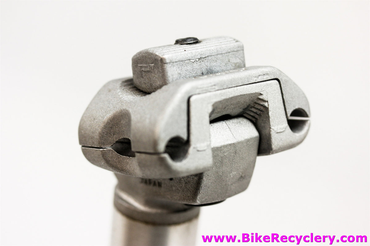 Strong NS-1 Micro Adjust Seatpost: 27.0mm x 300mm - Silver - 1980's Japan (EXC)