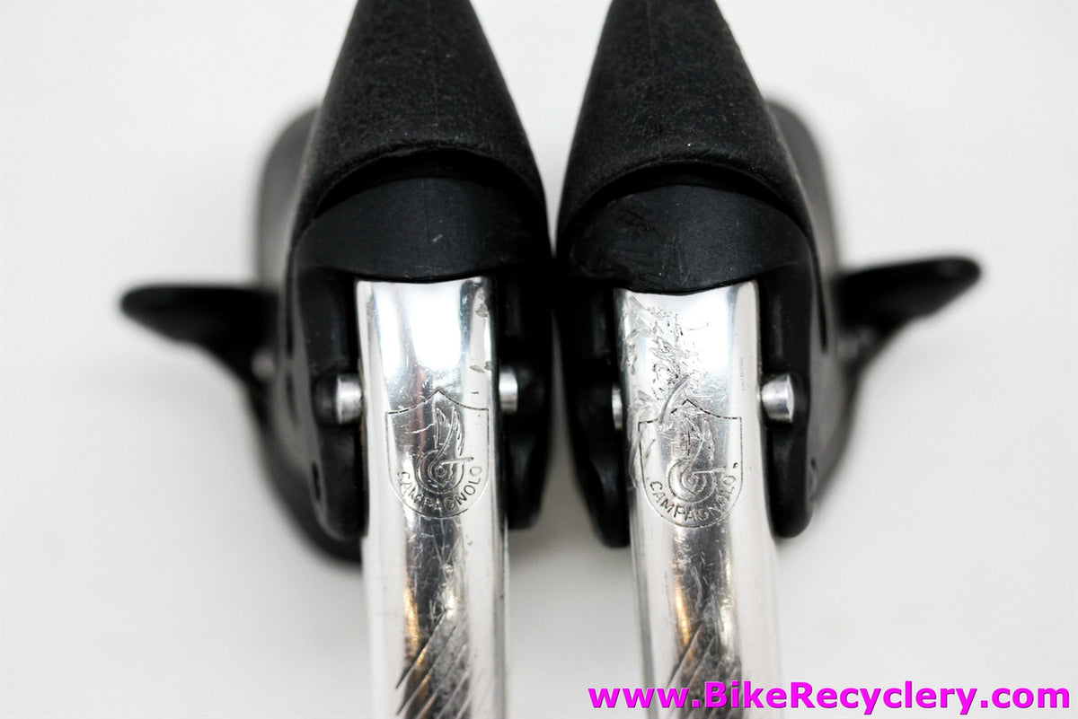 Campagnolo Record EC-12RE CG Ergo Shifters: 1993 - 8 Speed Triple/Double - Engraved Logo