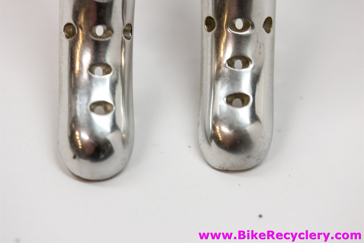 NOS Campagnolo Super Record Brake Levers:  #4062 - Drilled - Gum Tan/Brown Hoods (Take off)