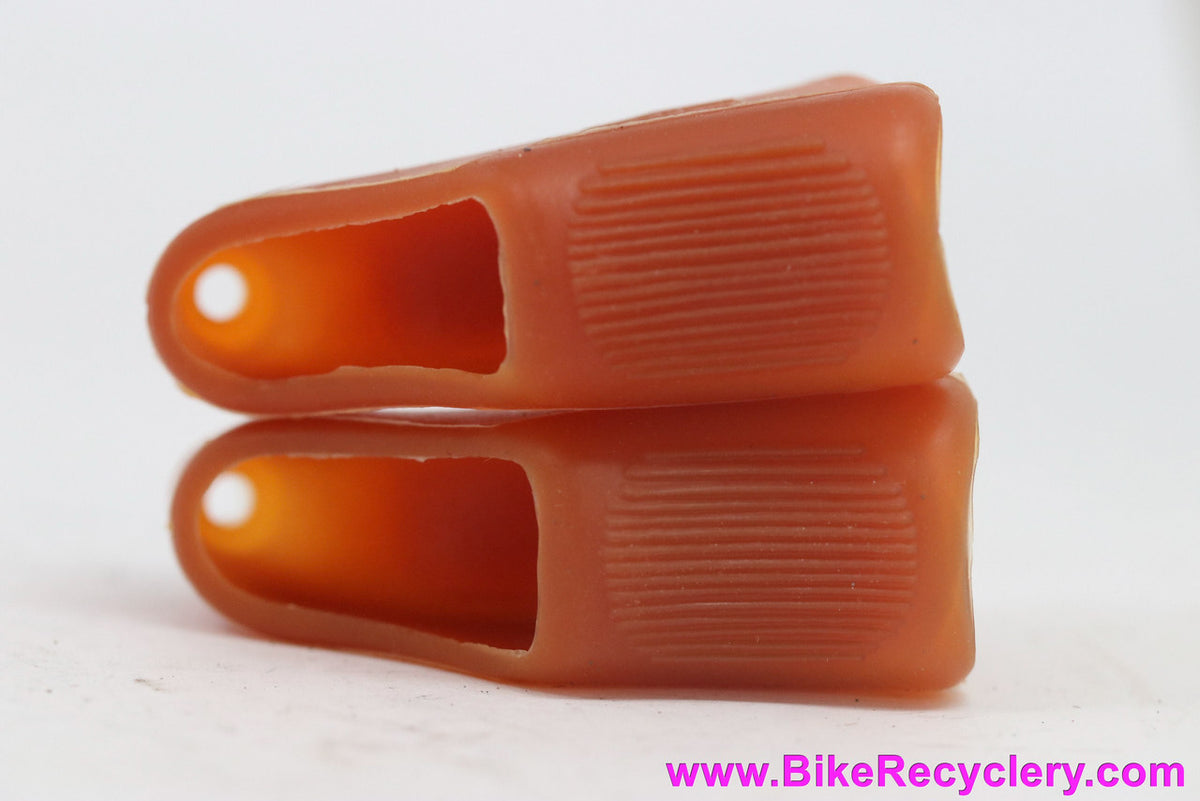 Campagnolo Super Record 50th Anniversary Brake Levers w/ NOS Gum Hoods: Gold Pivots (EXC+)