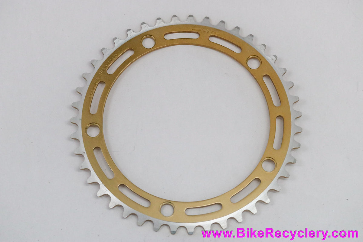 Campagnolo Nuovo Record 806/BMX Chainring: GOLD - 43t x 144mm - RARE
