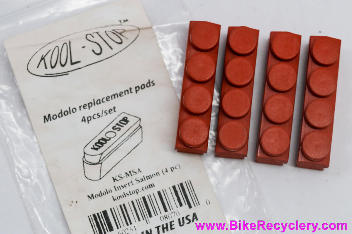 Kool Stop MAFAC Four Dot Replacement Pads: Salmon - KS-MSA (Set of 4)