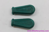 NOS Campagnolo Bar End / Downtube Shifter Rubber Covers: British Racing Green (pair)