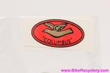 Columbus Fork Decals: Oval Dove - Red - 1960's & 1970's (Pair)