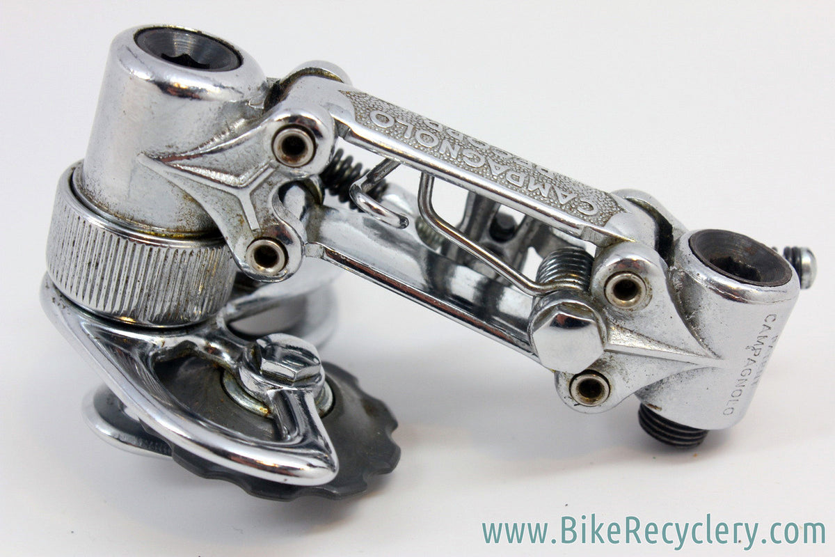 NOS 1st GEN Campagnolo Record Rear Derailleur Model 1020:  Steel-plated Bronze - 10t Pulleys - RARE & MINT