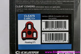 xustar ARC11+ Look Keo Cleats: Anti-Slip - 7 Degree - Red/Black