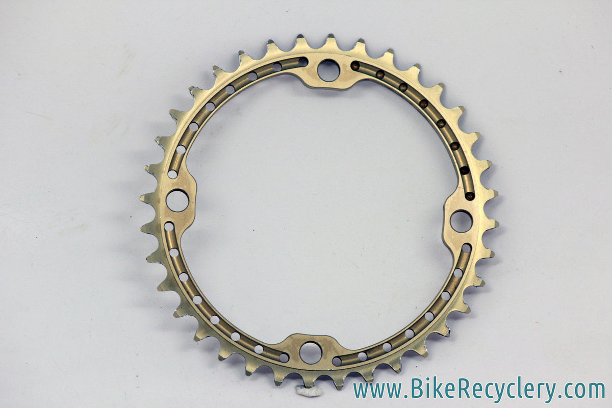 Renthal SR4 Chainring: 36t - 120mm BCD to run SRAM 2x10 as 1x10  - Gold (near mint)