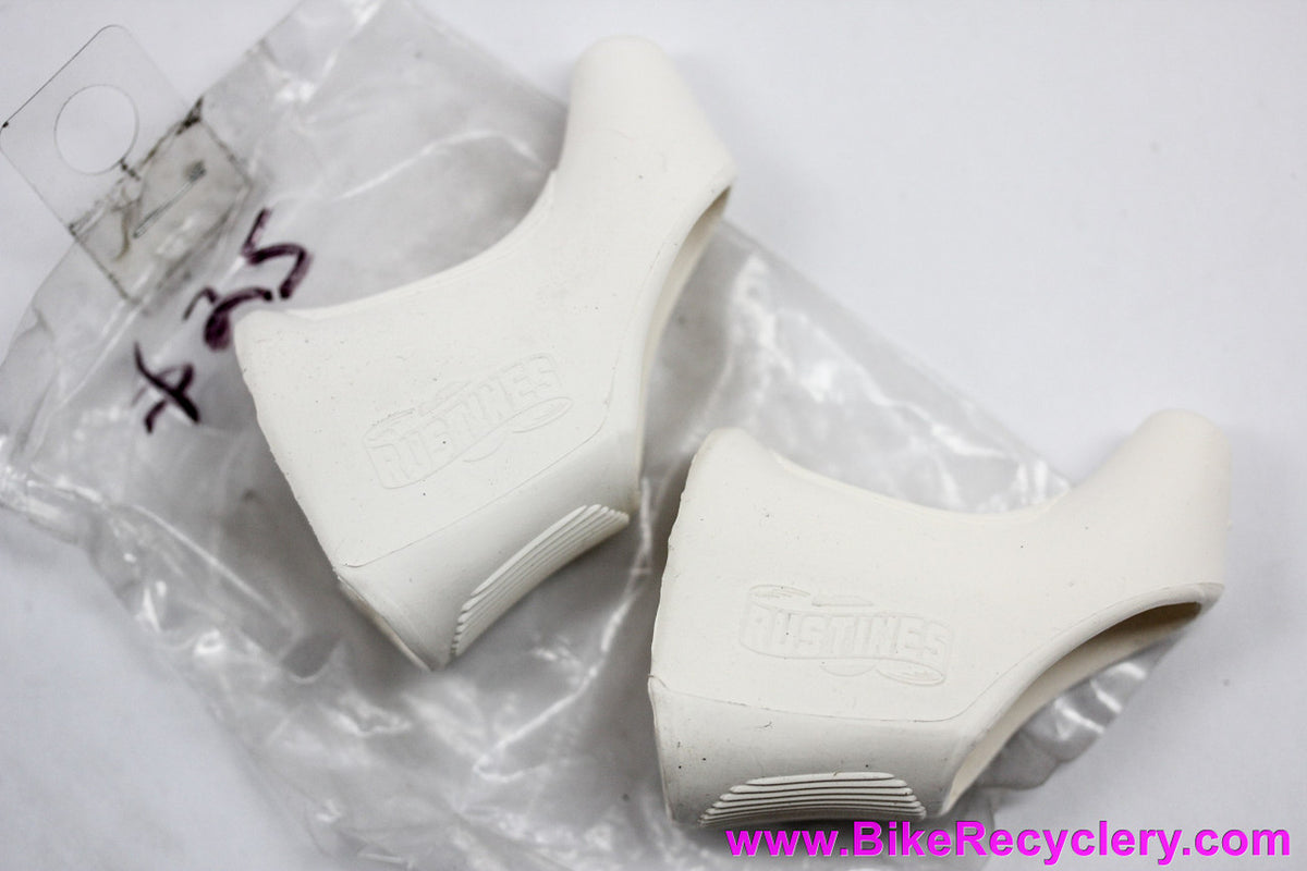 Rustine's Campagnolo Nuovo/Super Record + Modolo/Superbe Brake Lever Hoods: White (NEW)