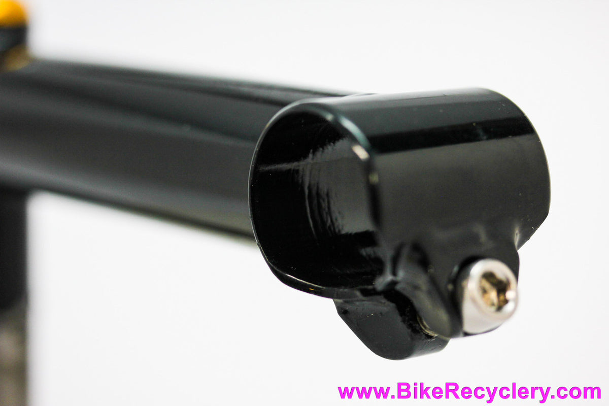 NIB/NOS Salsa Cycles Moto Quill Stem: 120mm x 25.4mm - 90 DEG / Zero Rise - Gold Cap - Black