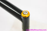 NIB/NOS Salsa Cycles Moto Quill Stem: 120mm x 25.4mm - 90 DEG / Zero Rise - Gold Cap - Black