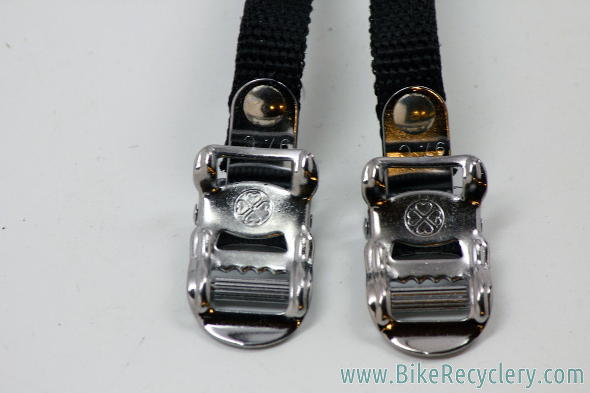 Nylon & Chrome Toe Straps (NEW)