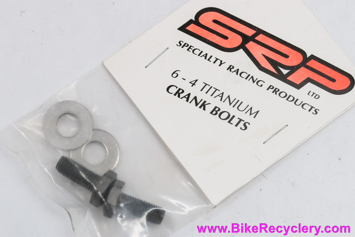NIB/NOS SRP Titanium Crank Bolts: Square Taper - Vintage 1990's (Pair)