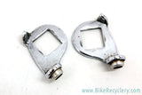 Campagnolo Downtube Shifter Braze On Plate Mounts w/ Cable Stop: Steel - 1960's?