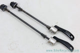 Shimano Deore LX Speed MTB QR Skewer Set: Black & Champagne