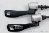 Shimano Deore LX Speed MTB QR Skewer Set: Black & Champagne