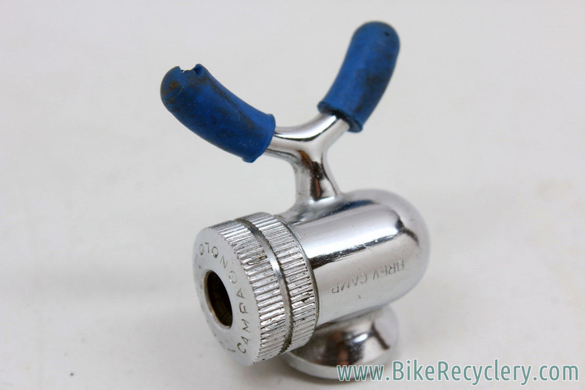Campagnolo #1030/2 Pump Head for Silca Frame Pumps: Chrome - Blue Covers (EXC+)