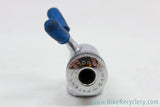 Campagnolo #1030/2 Pump Head for Silca Frame Pumps: Chrome - Blue Covers (EXC+)