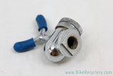 Campagnolo #1030/2 Pump Head for Silca Frame Pumps: Chrome - Blue Covers (EXC+)