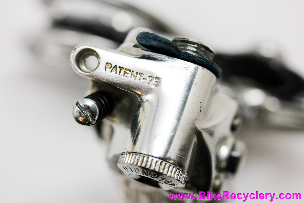 NIB/NOS Campagnolo Nuovo Record Rear Derailleur: Pat 1973 - Original 1970's Box & Wax Paper Instructions