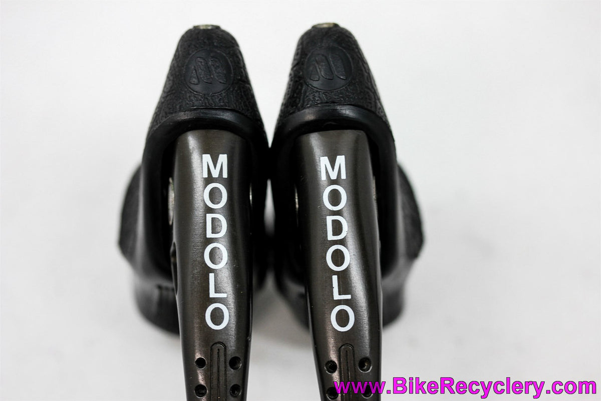 Modolo Master Pro Brakeset: Calipers + Levers & Cables - Bronze Anodized - Ti Hardware - Black 919 Hoods (Near Mint++ Almost NOS)