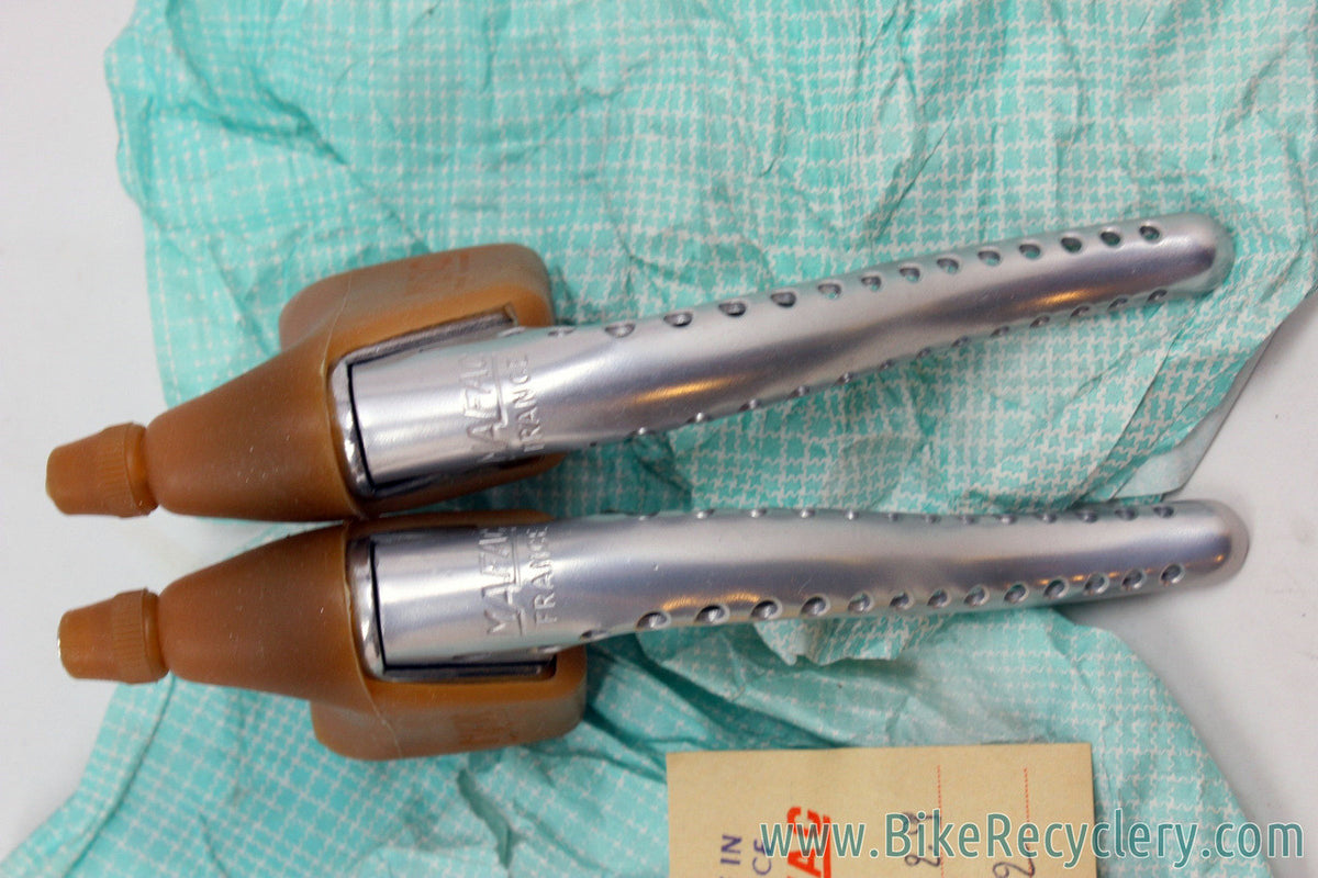 NIB/NOS Mafac Course 429 Brake Levers: Silver - Drilled (MINT)