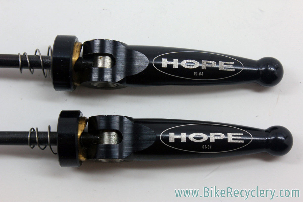 Hope Quick Release Skewers: Black - Pair Front/Rear (MINT)