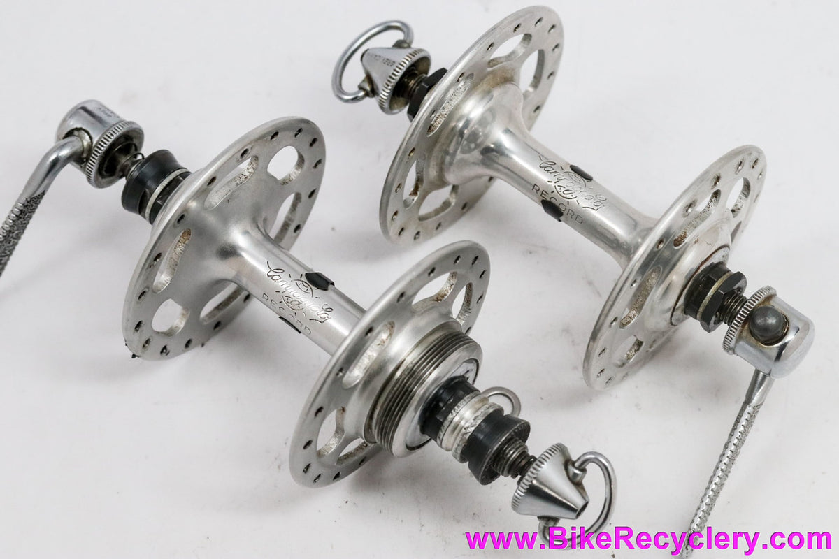 Campagnolo Nuovo Record Strada High Flange Hubset: 36H - 120mm - BSA - Flat Blade QR (Near Mint Perfect Bearings)