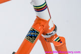 1974 Jack Taylor Tour of Britain Frameset + Campy NR HS/BB: 56cm - Restored - Nervex Pro - Mondrian Transfers - Orange