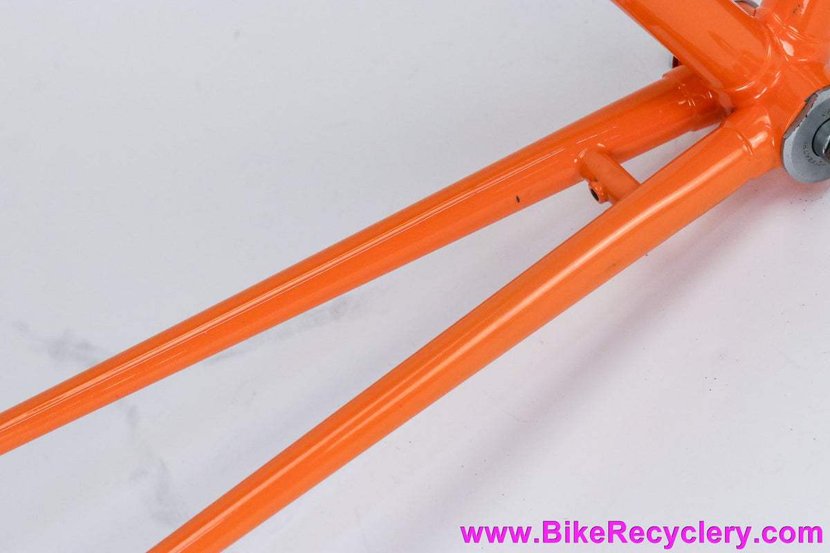 1974 Jack Taylor Tour of Britain Frameset + Campy NR HS/BB: 56cm - Restored - Nervex Pro - Mondrian Transfers - Orange