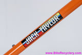 1974 Jack Taylor Tour of Britain Frameset + Campy NR HS/BB: 56cm - Restored - Nervex Pro - Mondrian Transfers - Orange