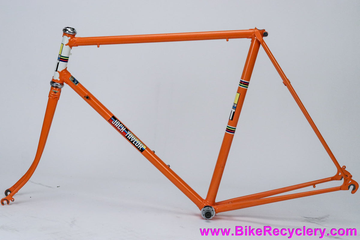 1974 Jack Taylor Tour of Britain Frameset + Campy NR HS/BB: 56cm - Restored - Nervex Pro - Mondrian Transfers - Orange