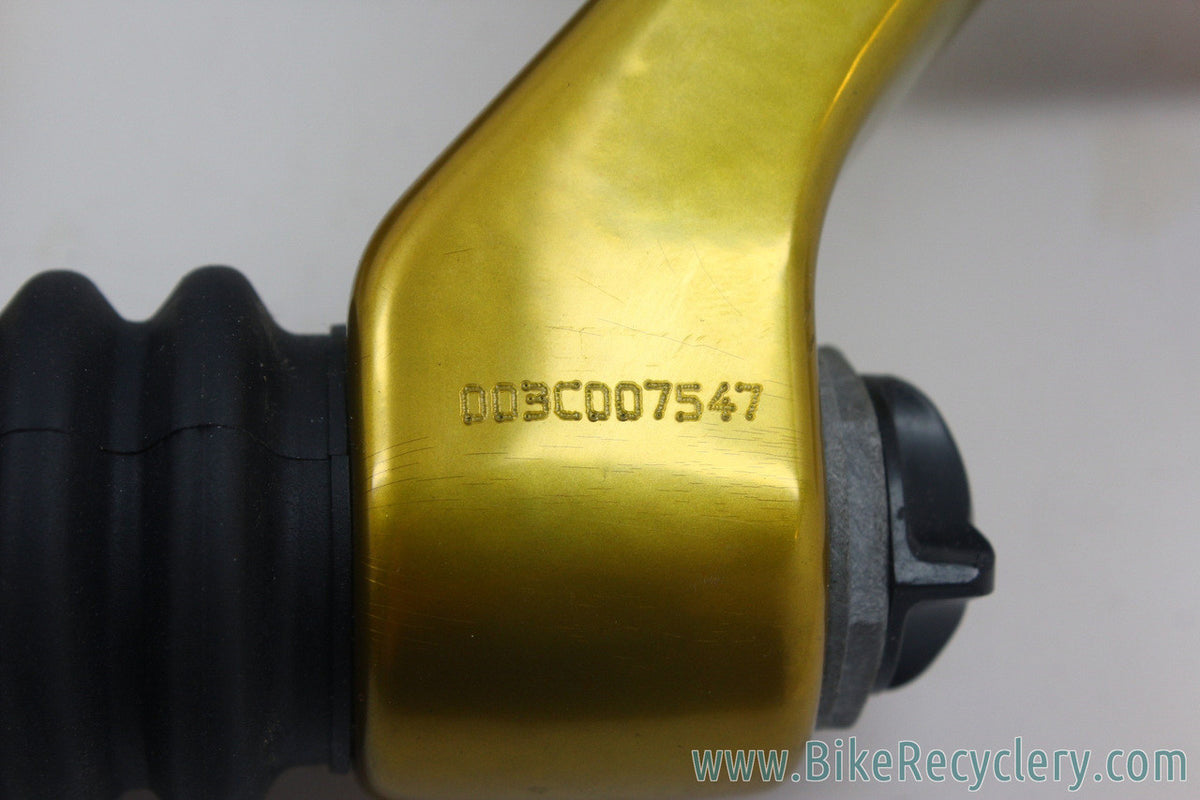 2001/2002 Prototype Rockshox Judy DH Suspension Fork: Psylo Gold Paint - 100mm - Disc/V-Brake