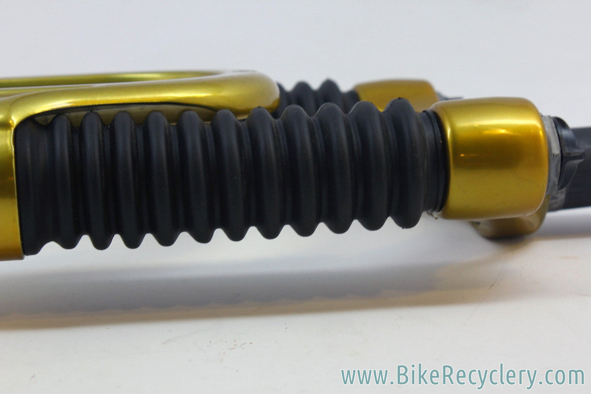 2001/2002 Prototype Rockshox Judy DH Suspension Fork: Psylo Gold Paint - 100mm - Disc/V-Brake