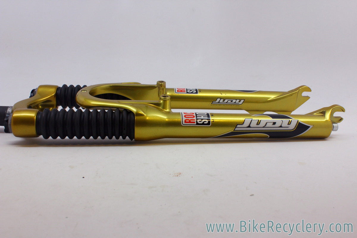 2001/2002 Prototype Rockshox Judy DH Suspension Fork: Psylo Gold Paint - 100mm - Disc/V-Brake