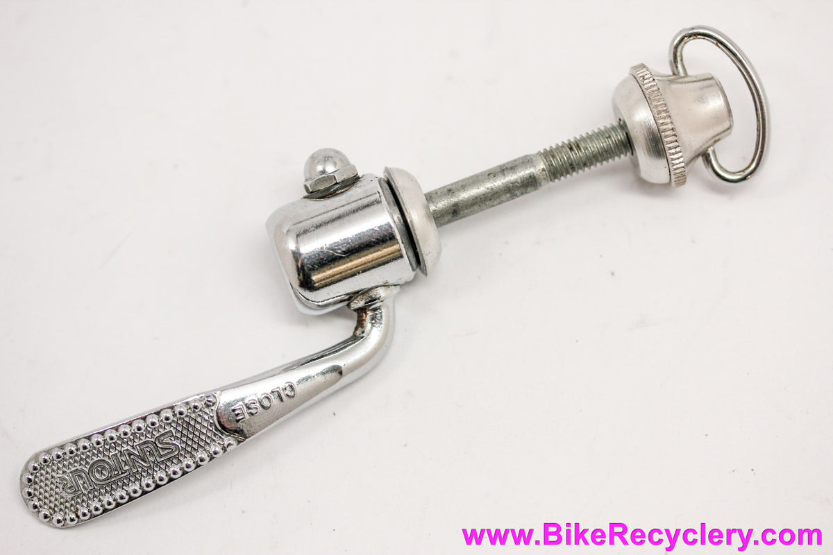 Suntour Quick Release QR Seatpost Binder: Chrome (Near Mint)