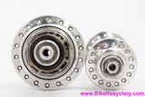 White Industries H3/H2 Road Hubset: Campy 9/10/11s - 36H / 32H - Polished - Ti Freehub (Near mint+ Low Miles)