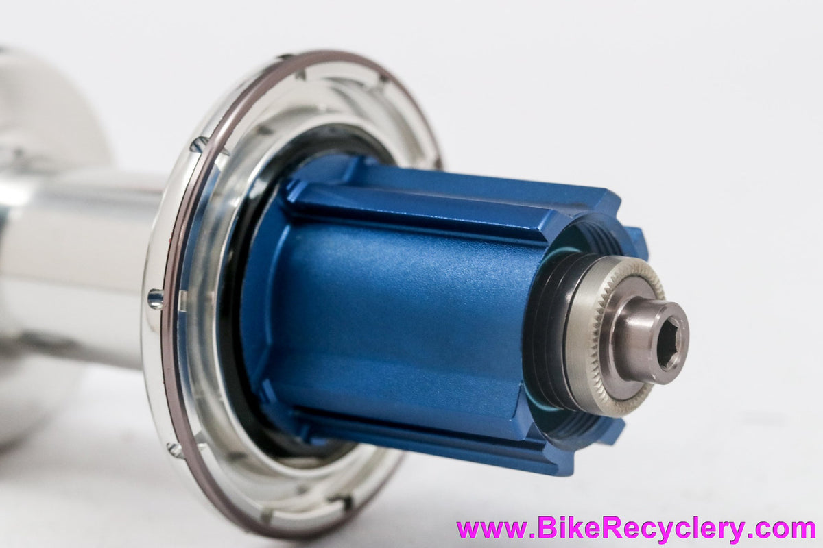 Zipp 188 Rear Hub: 20H - Campagnolo 9/10/11s - Silver w/ Blue & Smoke (NEW)