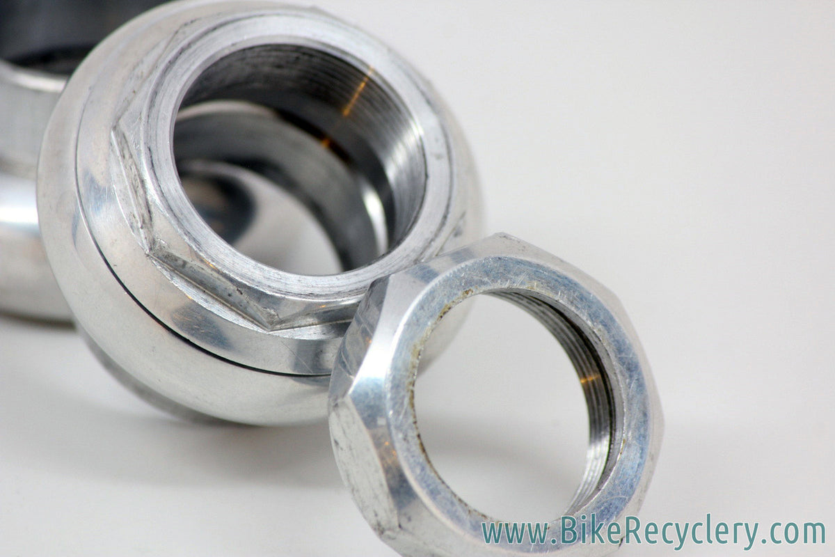 1st Gen Chris King 2Nut 1" Threaded Headset: Circa Late 1970's / Early 1980's - Silver (Near Mint & RARE)