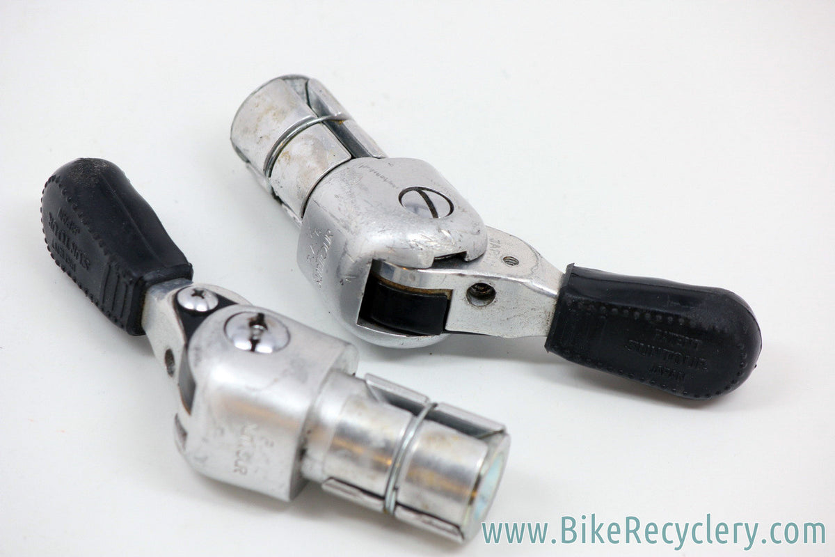 Vintage Suntour Barcon Bar End Shifters:  Mod 3090 - Retro Friction (EXC+)