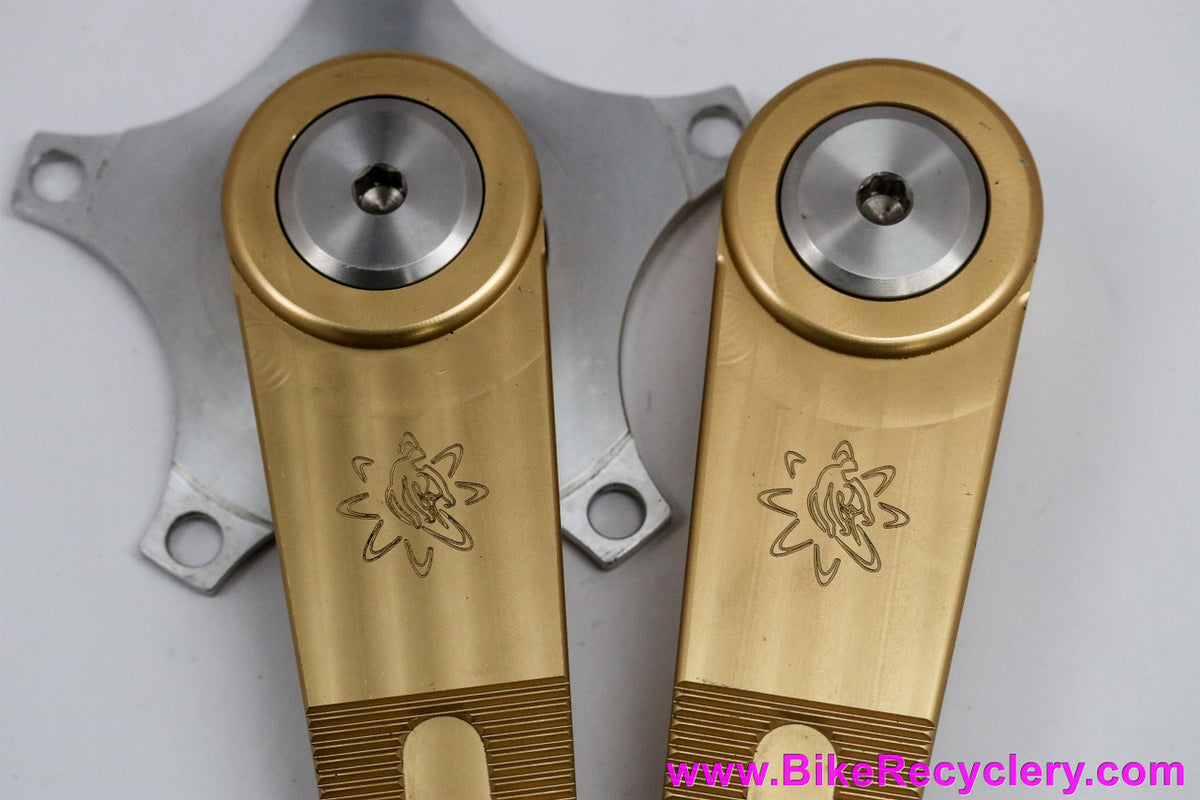 PowerCranks Crankset: Octalink - Adjustable Length 165mm-182.5mm - Gold