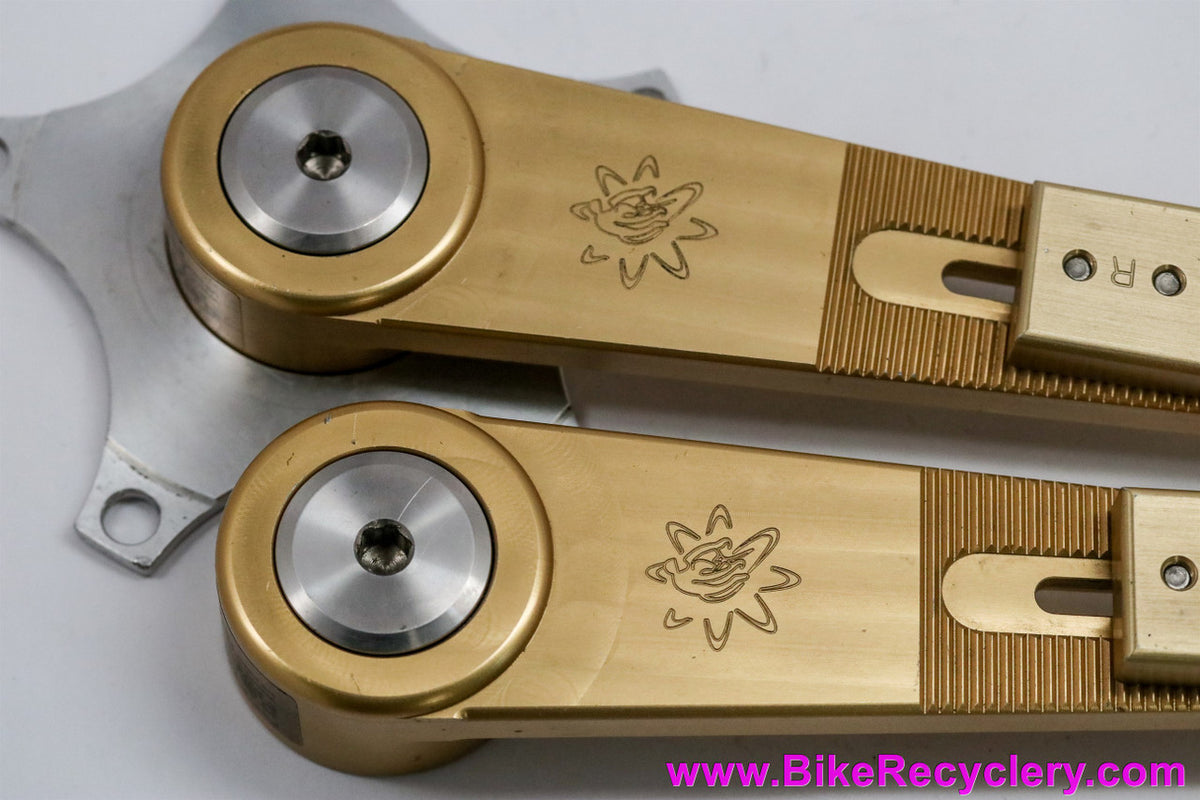 PowerCranks Crankset: Octalink - Adjustable Length 165mm-182.5mm - Gold