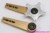 PowerCranks Crankset: Octalink - Adjustable Length 165mm-182.5mm - Gold