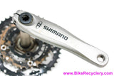 Shimano XT Hollowtech II 9 Speed Crankset: FC-M762 - 175mm x 44/32/22t (EXC+)