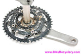 Shimano XT Hollowtech II 9 Speed Crankset: FC-M762 - 175mm x 44/32/22t (EXC+)